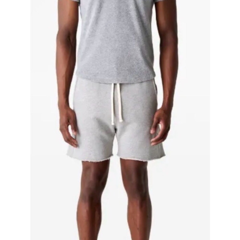 NEW Les Tien $165 Heather Gray Drawstring Shorts Size small unisex